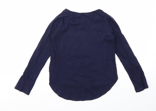 GAP Girls Blue Geometric Basic T-Shirt Size S