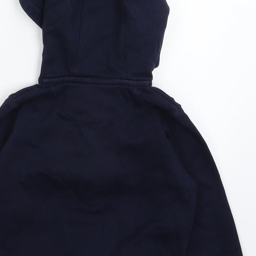 Preworn Boys Blue Full Zip Hoodie Size 6-7 Years
