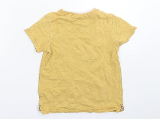NEXT Boys Yellow Basic T-Shirt Size 5 Years