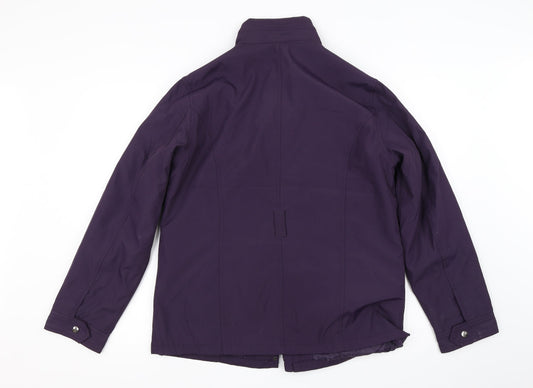 Smart Woman Womens Purple Jacket Coat Size M