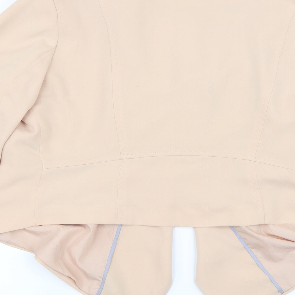 Massimo Fabbro Womens Beige Jacket Size 14
