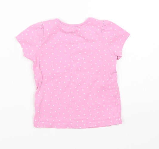 Marks and Spencer Girls Pink Spotted Cami Pyjama Top Size 12-18 Months