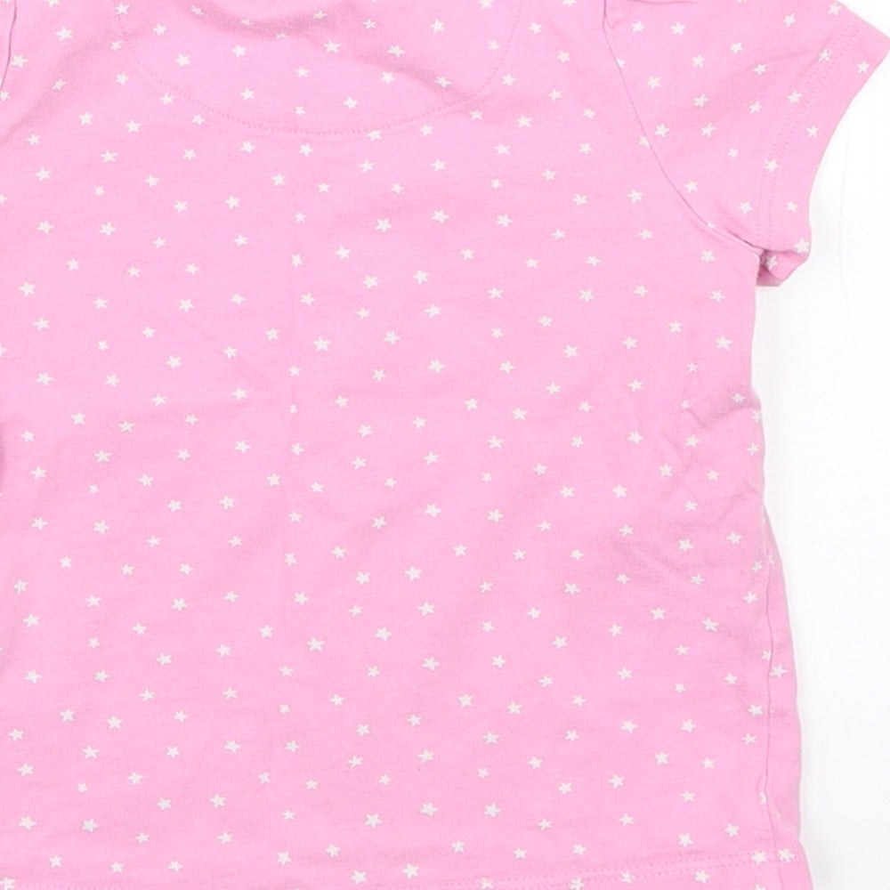 Marks and Spencer Girls Pink Spotted Cami Pyjama Top Size 12-18 Months