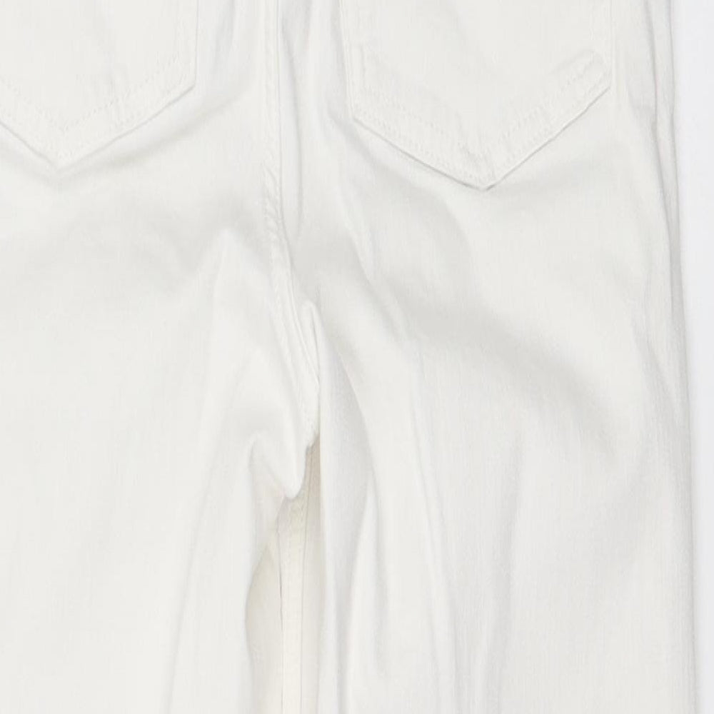 Marks and Spencer Womens White Straight Jeans Size 10 L24 in