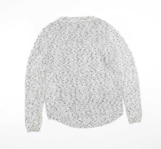 M&S Womens White Pullover Jumper Size 8