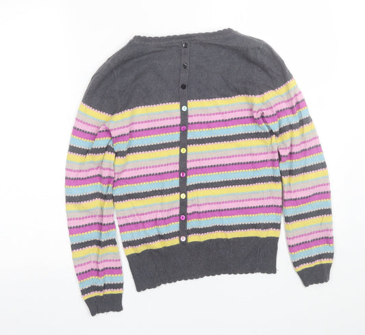 Monsoon Womens Multicoloured Striped Pullover Jumper Size S