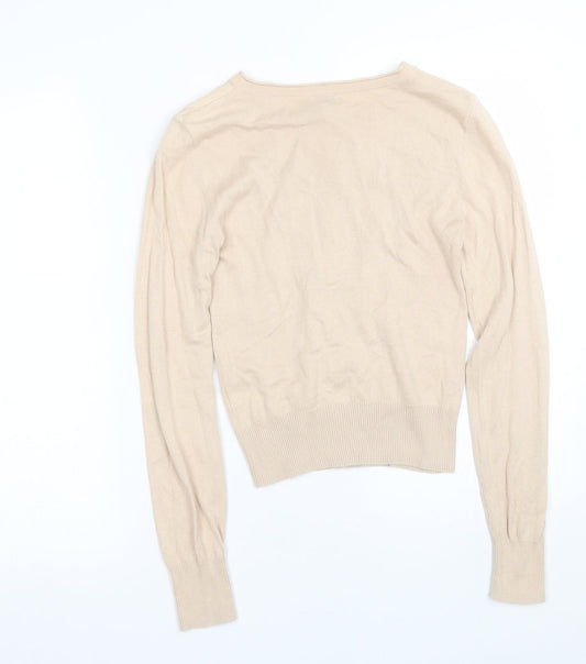 Untold Womens Beige Cardigan Jumper Size 8