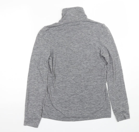 NEXT Womens Grey Wrap T-Shirt Size 6