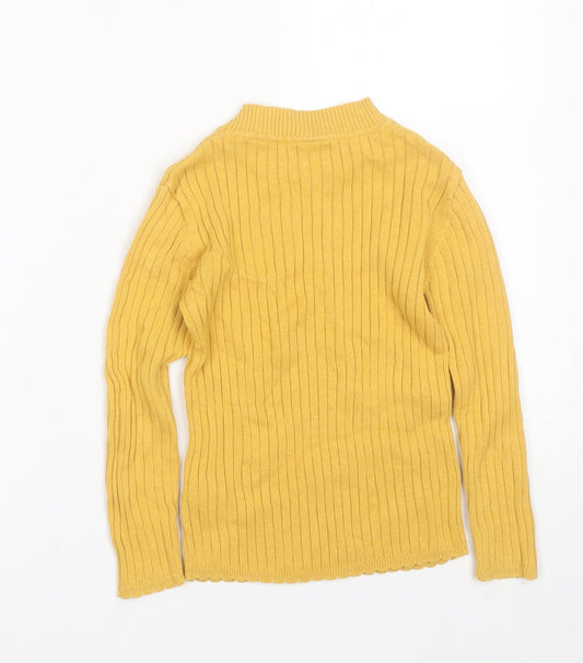 TU Girls Yellow Basic T-Shirt Size 5-6 Years