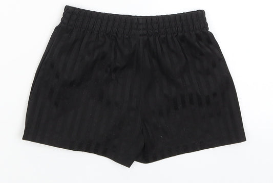 George Boys Black Striped Bermuda Shorts Size 3-4 Years