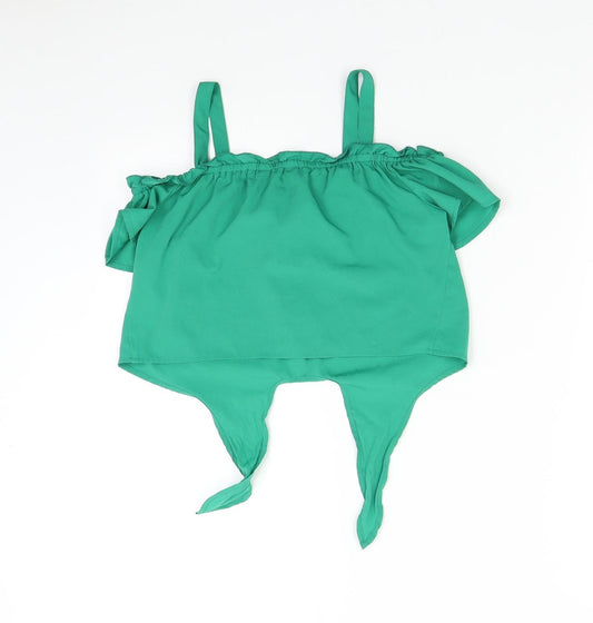 New Look Girls Green Cropped Tank Size 11 Years