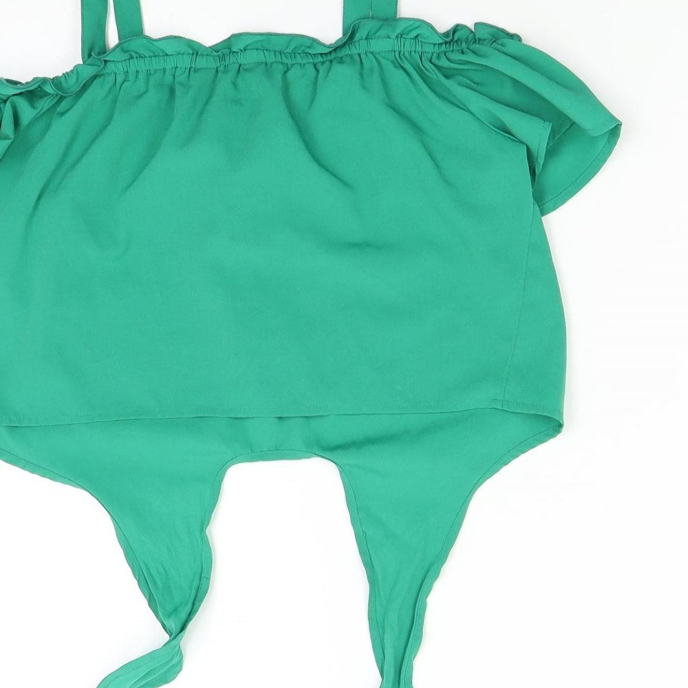 New Look Girls Green Cropped Tank Size 11 Years