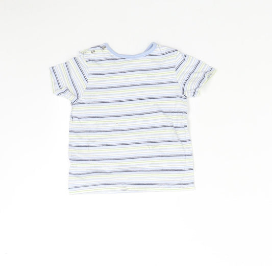 Matalan Boys Multicoloured Striped Basic T-Shirt Size 9-10 Years