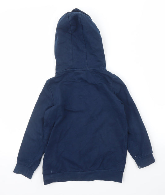 LC Waikiki Boys Blue Pullover Hoodie Size 5 Years - Dinosaur