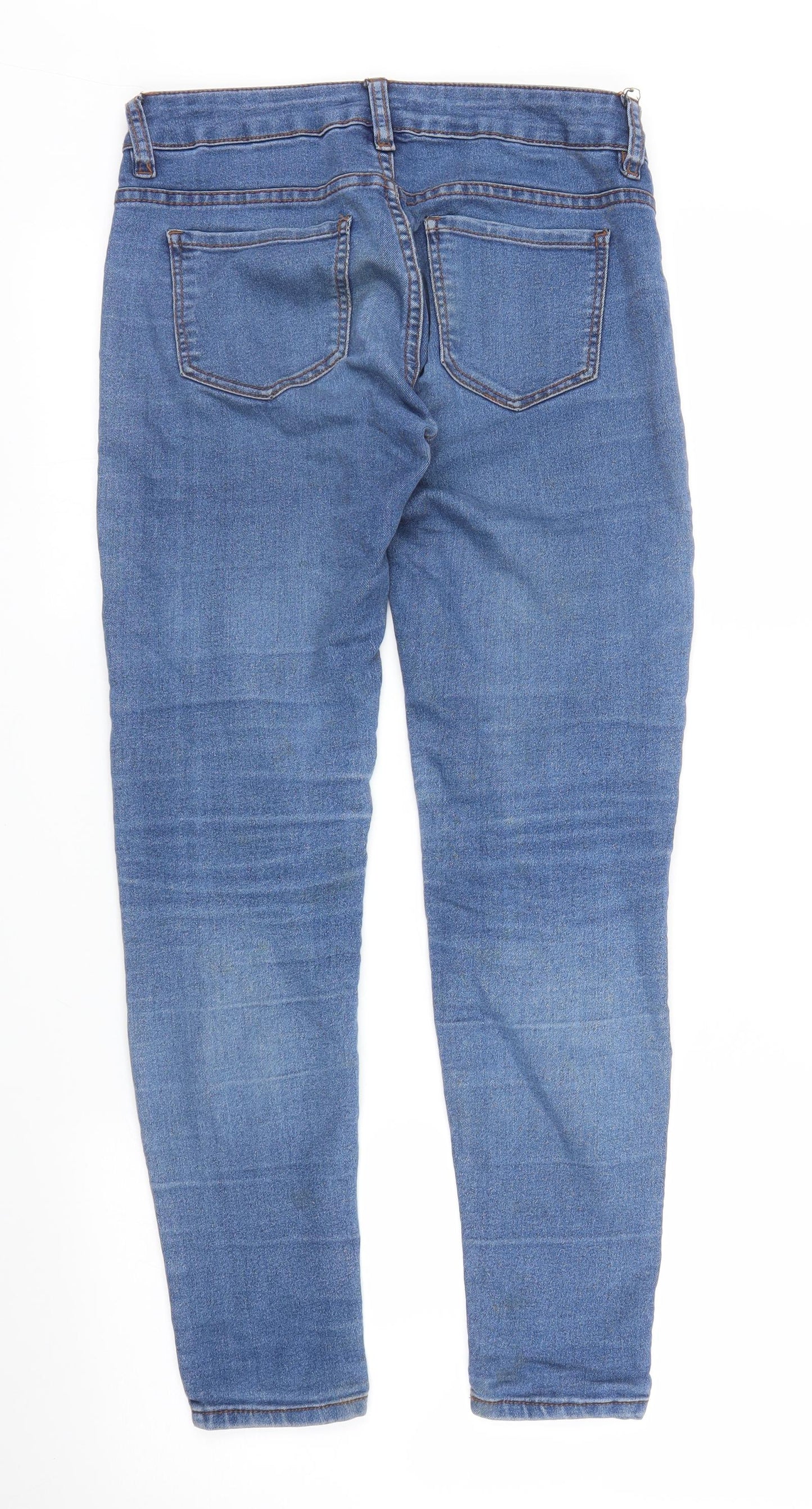Pull&Bear Womens Blue Denim Skinny Jeans Size 8 L27 in