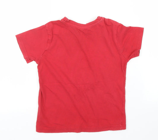 Primark Boys Red Basic T-Shirt Size 5 Years