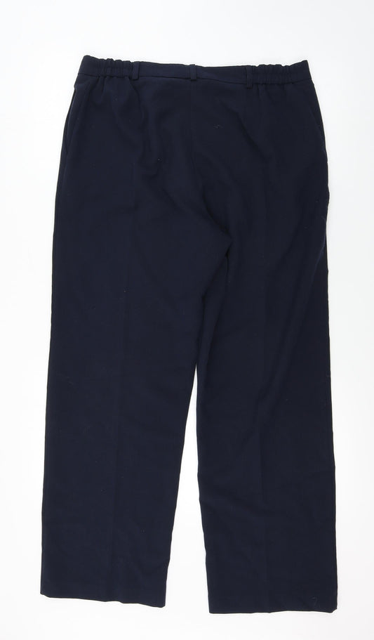 julipa Womens Blue Trousers Size 14 L25 in