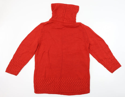 Oscar b Womens Red Pullover Jumper Size L