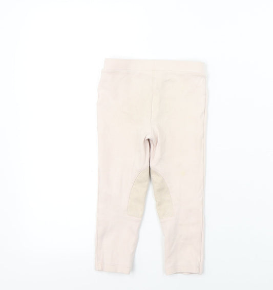 Preworn Girls Pink Sweatpants Trousers Size 2-3 Years