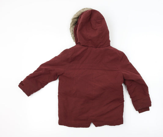Marks and Spencer Boys Brown Jacket Coat Size 4XL