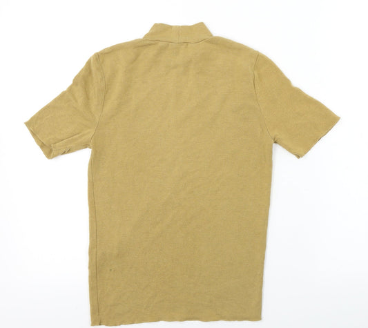 Zara Womens Brown Basic T-Shirt Size S