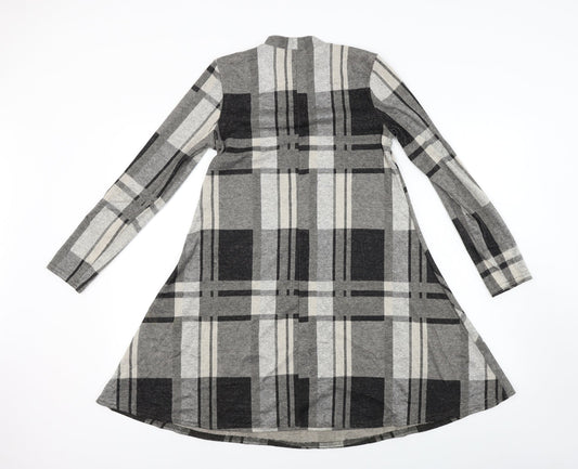 Atmosphere Womens Grey Check A-Line Size 8