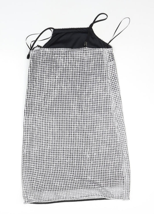 River Island Womens Grey A-Line Size 8