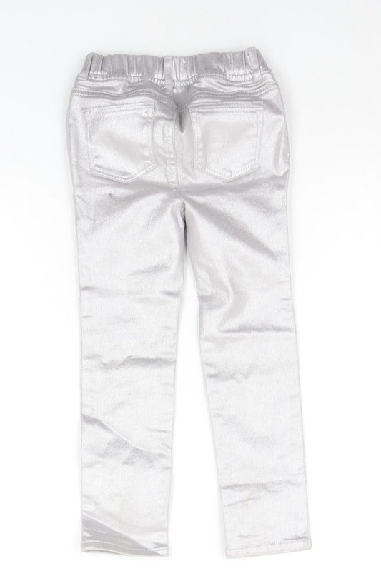 Gap Girls Silver Chino Trousers Size 5 Years