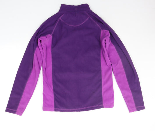 moutain warehouse Girls Purple Pullover Jumper Size 11-12 Years