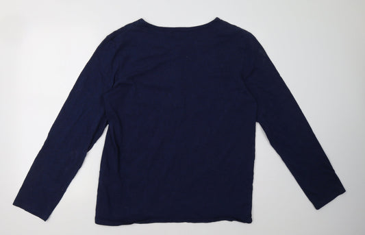 Essential Mens Blue Pullover Sweatshirt Size XL