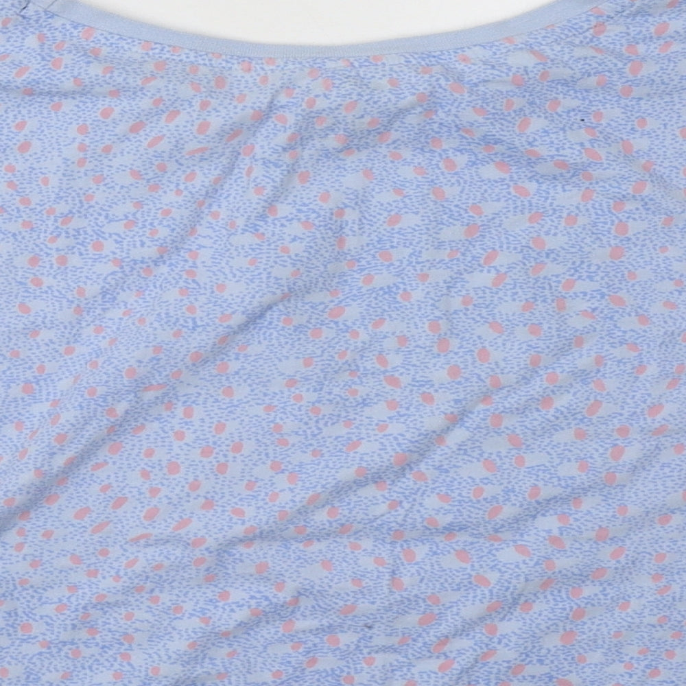 Primark Womens Blue Polka Dot Pyjama Top Size 12