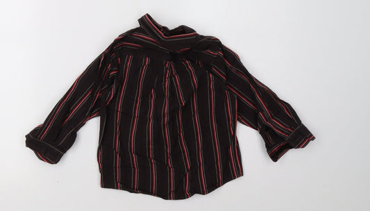 Adams Boys Red Striped Basic Button-Up Size 2-3 Years
