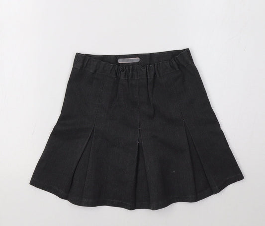 Marks and Spencer Girls Grey A-Line Skirt Size 4 Years - School Wear