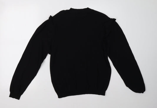 msch Womens Black Pullover Sweatshirt Size M