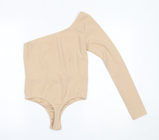 In the Style Womens Beige Bodysuit One-Piece Size 8