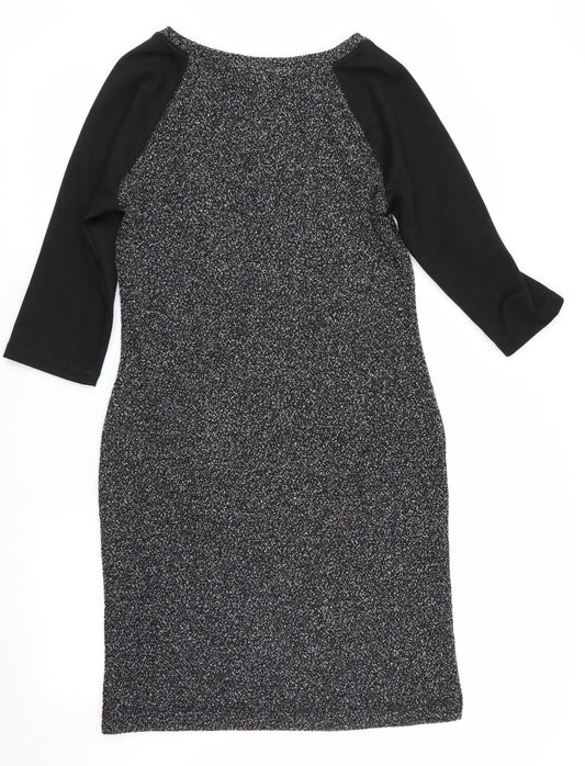 Marks and Spencer Womens Grey Colourblock Bodycon Size 10