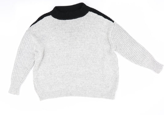 Papaya Womens Grey Pullover Jumper Size M