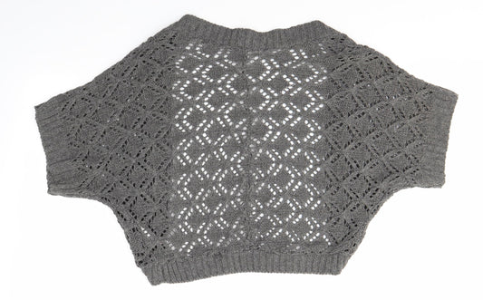Editions Womens Grey Cardigan Jumper Size L