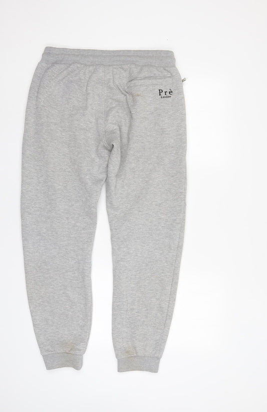 Pre London Womens Grey Sweatpants Trousers Size M L28 in