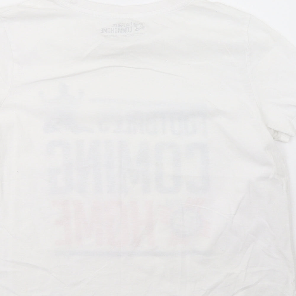 Football's Coming Home Womens White Basic T-Shirt Size 12 - Football