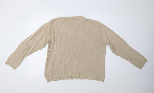 BHS Womens Beige Pullover Jumper Size 16