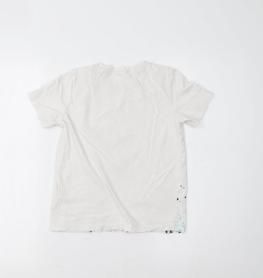 H&M Girls White Basic Polo Size 8-9 Years