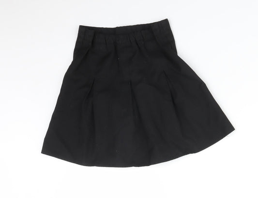 George Girls Black Pleated Skirt Size 5-6 Years