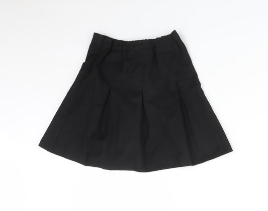 George Girls Black Pleated Skirt Size 5-6 Years