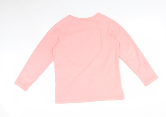 Disney Girls Pink Pullover Sweatshirt Size 14-15 Years - MINNIE MOUSE