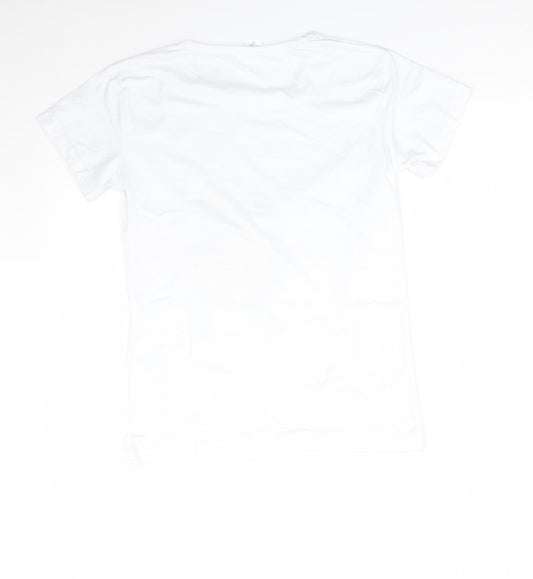 Preworn Womens White Basic T-Shirt Size S - AVACARDO