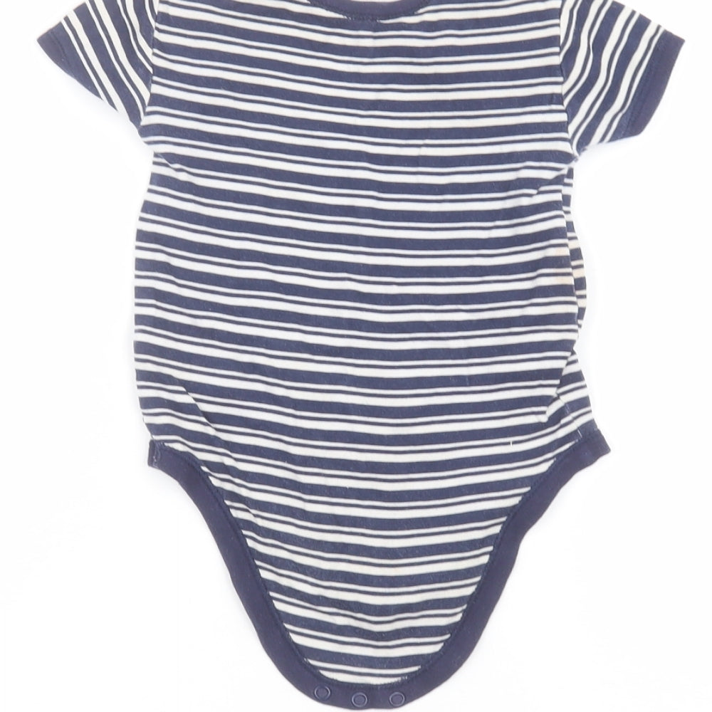 Matalan Baby Blue Striped Babygrow One-Piece Size 12-18 Months