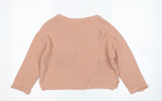 New Look Girls Pink Pullover Jumper Size 10-11 Years