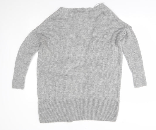 River Island Womens Grey Cardigan Jumper Size 10