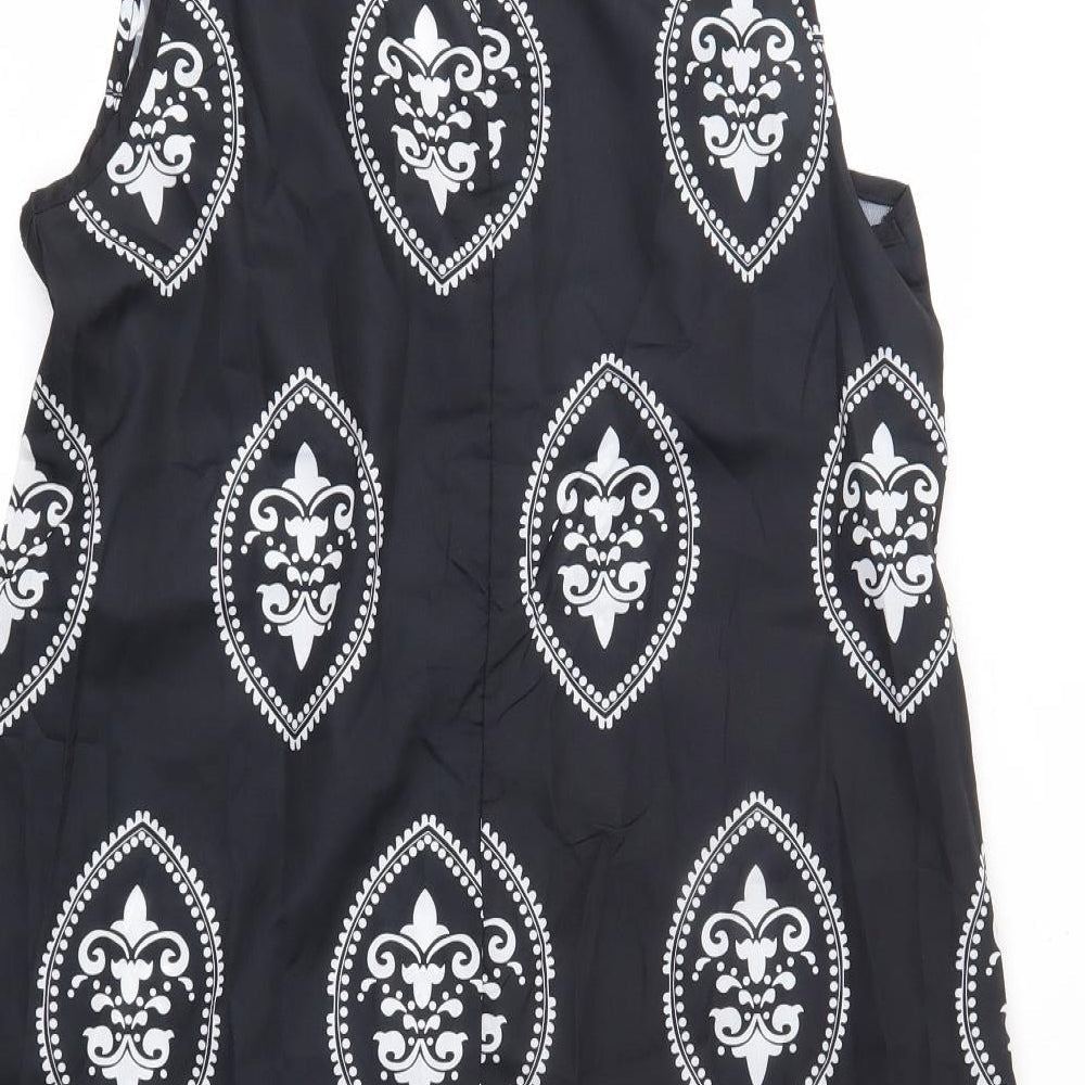 Preworn Womens Black A-Line Size M